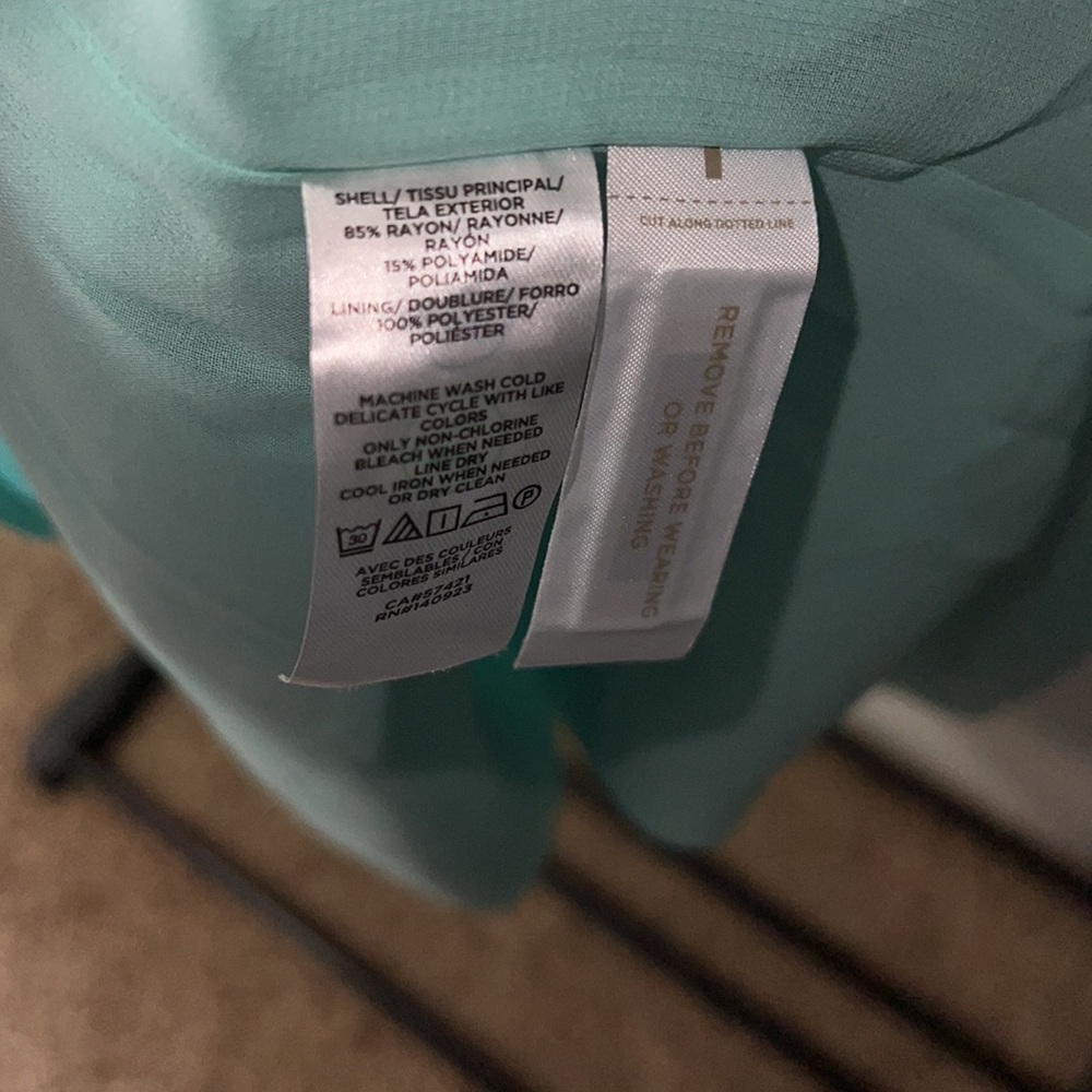 -*NEW* LOFT Mint Green Tiered Dress Size XL - Picture 7 of 8